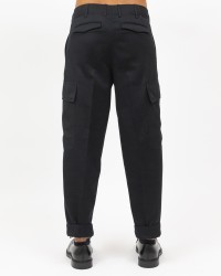 Pt Torino - Pantalone Sailmaker Cargo Over Nero Uomo ASSMBL0REW BP74 990 I24