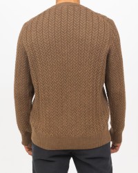 Zanone - Girocollo Treccia Lana Rasata Noce Uomo 810104 ZN228 Z3559 I24