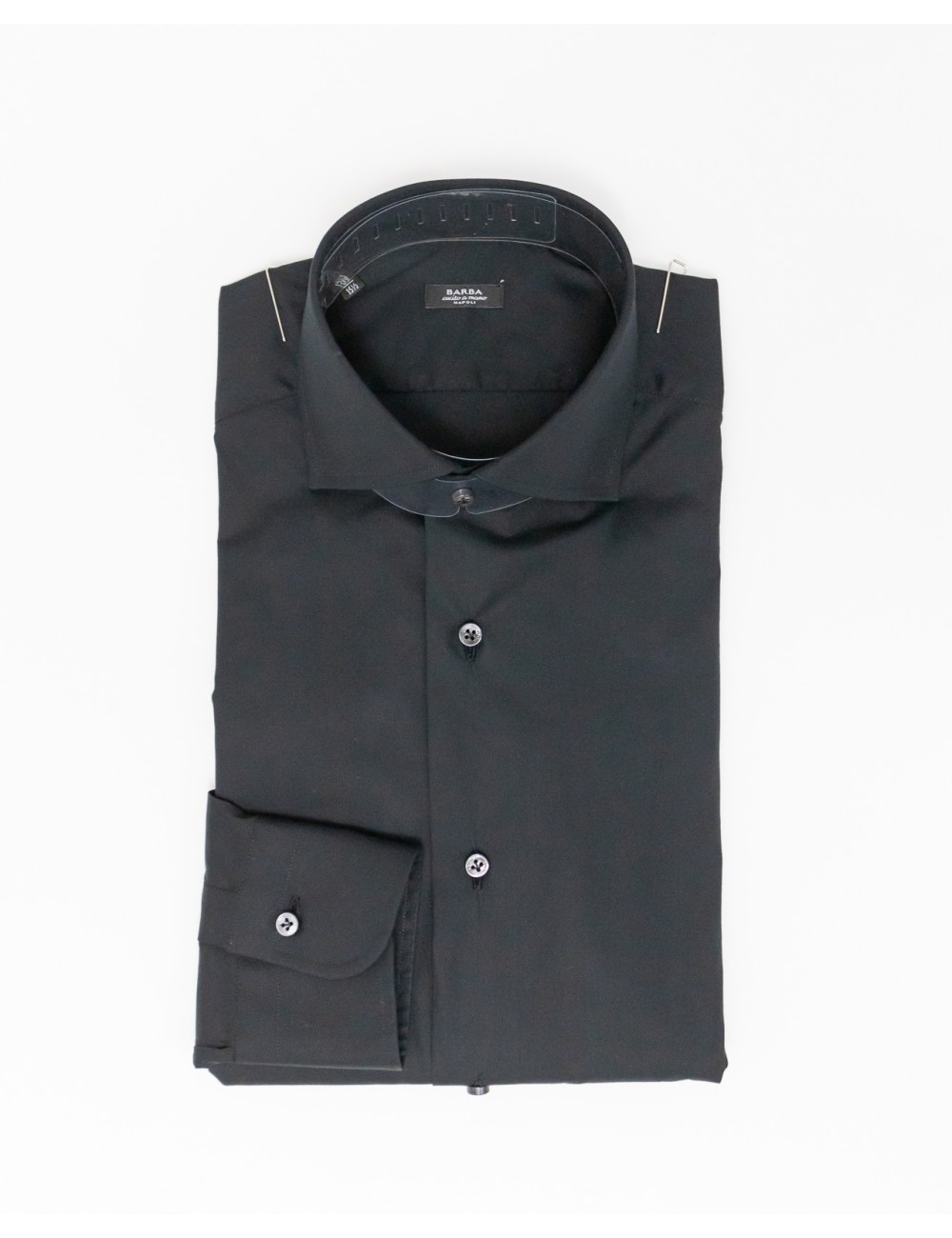 Barba Napoli - Camicia Cucita a Mano Nera Uomo I1U13P01PZ2708U 01 I24