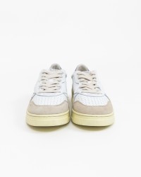 Autry - Scarpa Medalist Pelle/Suede Bianca/Blu Uomo AULM LS28 CON