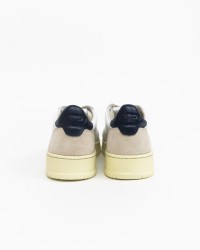 Autry - Scarpa Medalist Pelle/Suede Bianca/Blu Uomo AULM LS28 CON