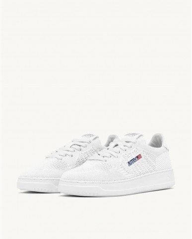 Autry - Women's Medalist Easeknit Textile White Shoe EKLW KN01 CON