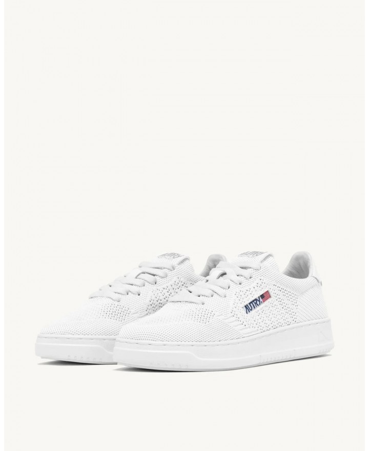 Autry - Women's Medalist Easeknit Textile White Shoe EKLW KN01 CON