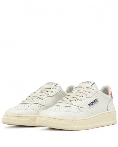 Autry - Women's Medalist Leather Shoe White/Peach AULW LL78 CON