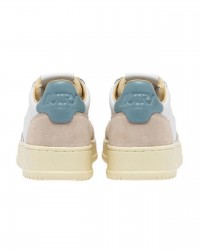 Autry - Scarpa Medalist Pelle/Suede Bianca/Azzurro Polveroso Donna AULW LS79 CON