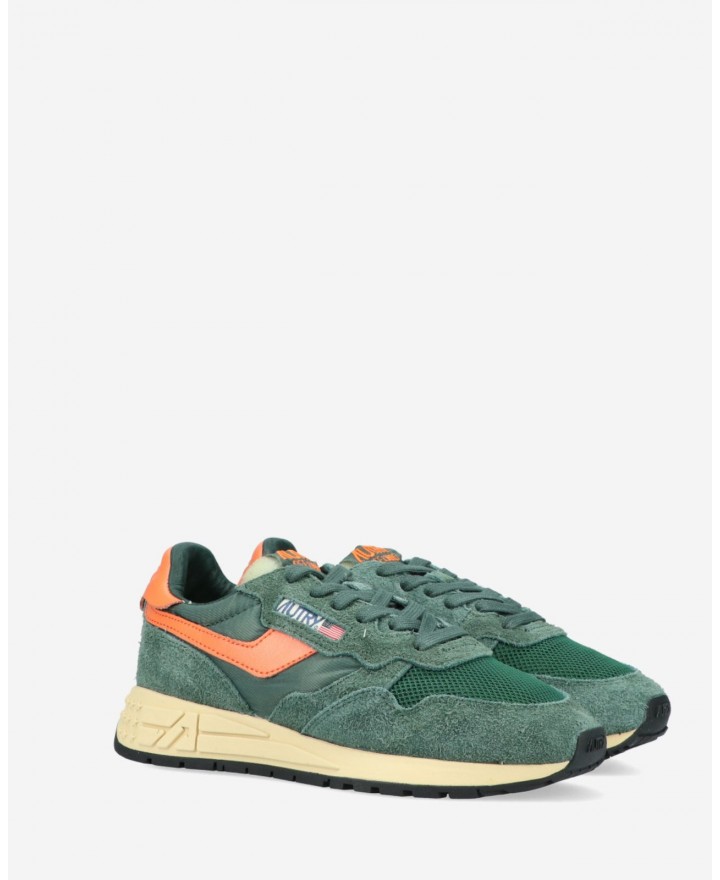 Autry - Scarpa Reelwind Nylon/Suede Verde Bottiglia Uomo WWLM UT05 CON