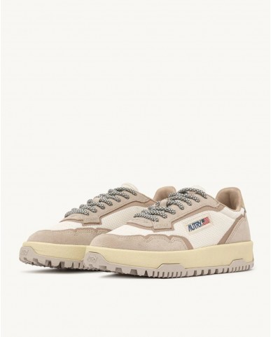 Autry - Scarpa Wildplace Mesh/Suede Bianca/Sabbia Donna LDLW AK03 CON