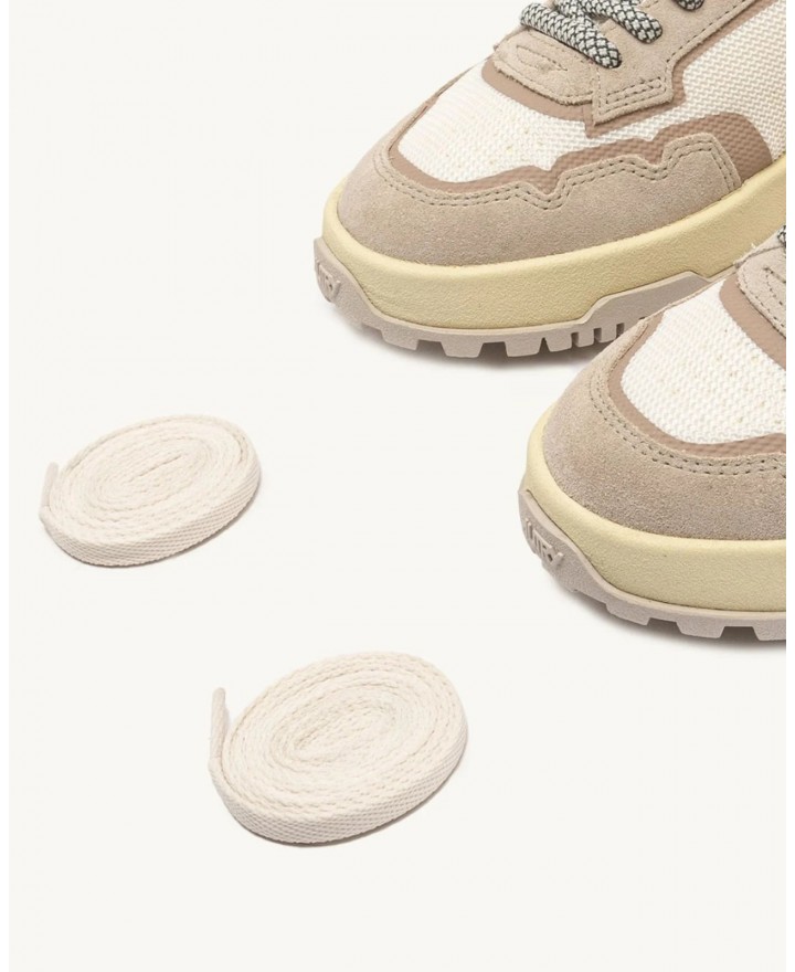 Autry - Scarpa Wildplace Mesh/Suede Bianca/Sabbia Donna LDLW AK03 CON