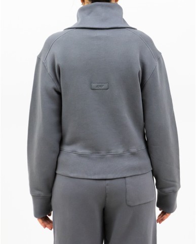 Autry - Felpa Mezza Zip Grigia Donna SWPW 78JF P25
