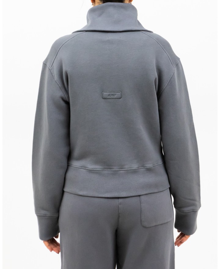 Autry - Felpa Mezza Zip Grigia Donna SWPW 78JF P25