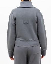 Autry - Felpa Mezza Zip Grigia Donna SWPW 78JF P25