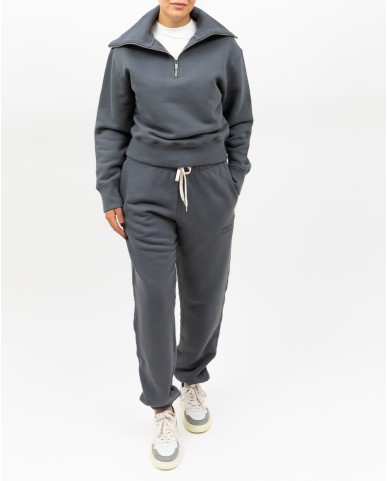 Autry - Felpa Mezza Zip Grigia Donna SWPW 78JF P25