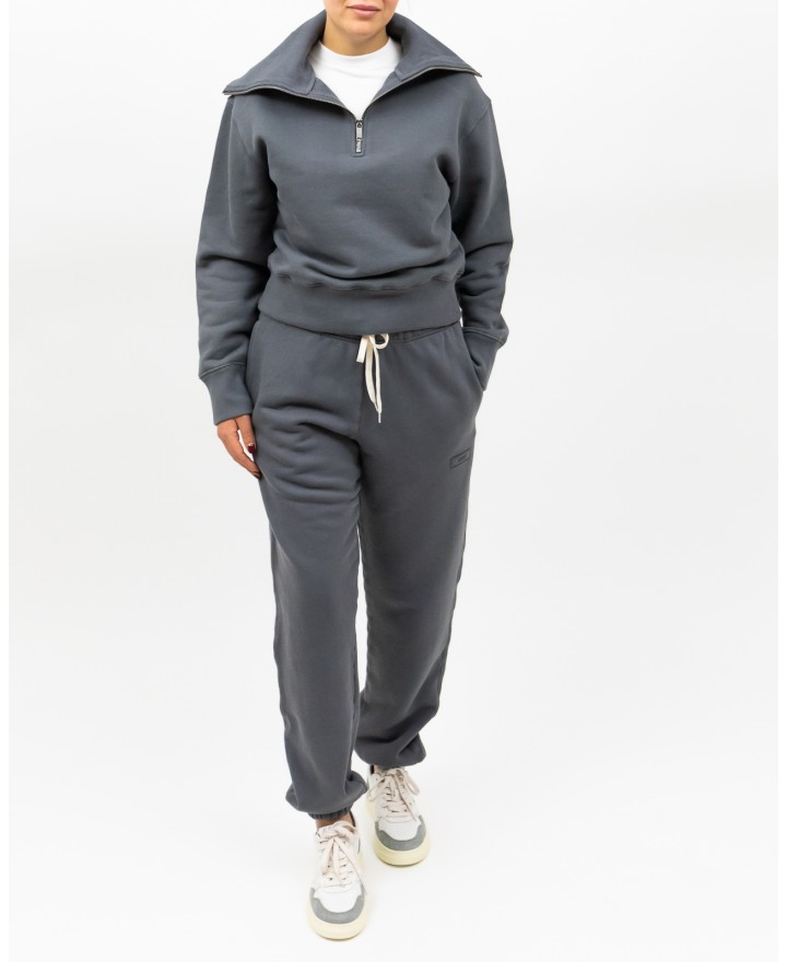 Autry - Felpa Mezza Zip Grigia Donna SWPW 78JF P25