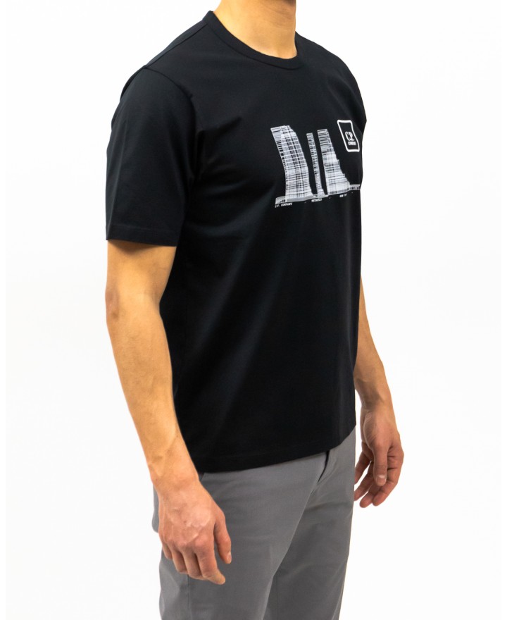 CP Company Metropolis - T-shirt Girocollo Nera Uomo LTS048A00 6370W 999 P25