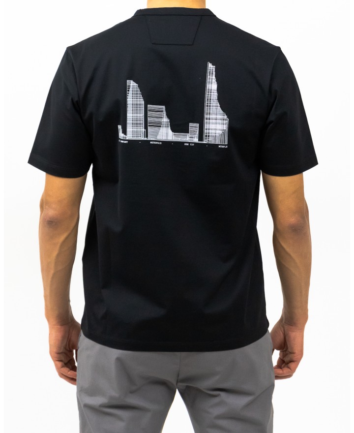 CP Company Metropolis - T-shirt Girocollo Nera Uomo LTS048A00 6370W 999 P25
