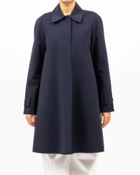 Harris Wharf London - Cappotto Scuba Blu Notte Donna A1360PJT 358 NAVY P25