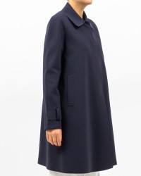 Harris Wharf London - Cappotto Scuba Blu Notte Donna A1360PJT 358 NAVY P25