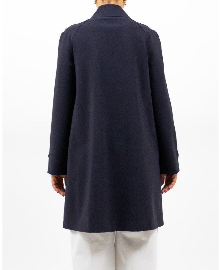 Harris Wharf London - Cappotto Scuba Blu Notte Donna A1360PJT 358 NAVY P25