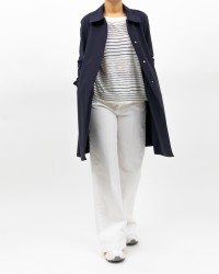 Harris Wharf London - Cappotto Scuba Blu Notte Donna A1360PJT 358 NAVY P25