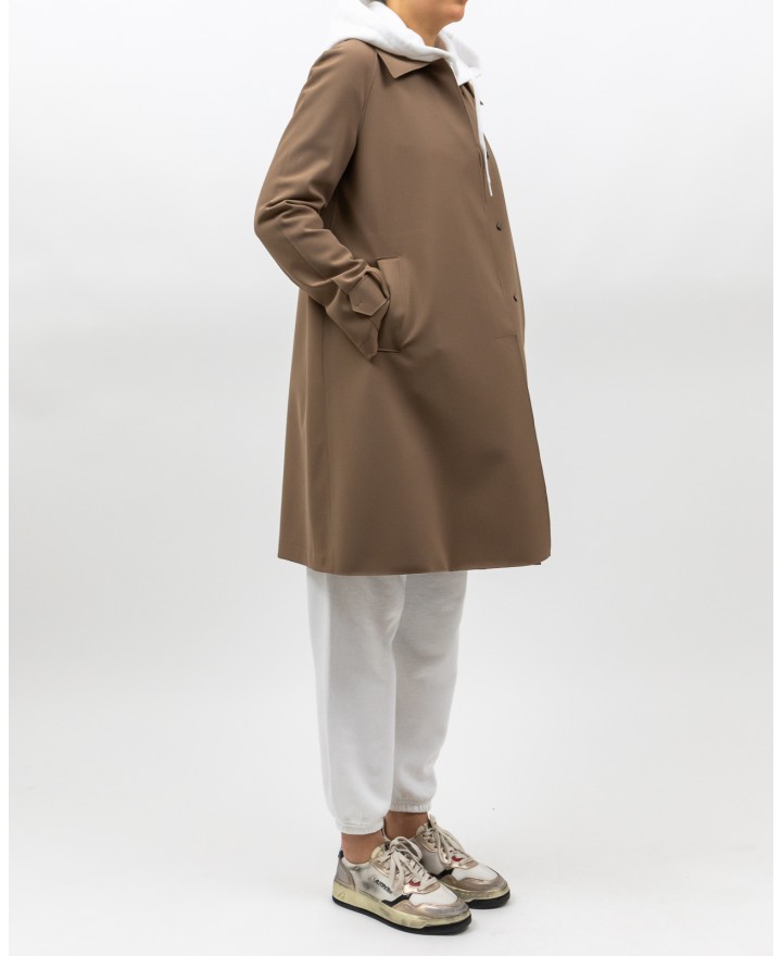 Harris Wharf London - Women's Caramel Scuba Coat A1360PJT 419 TOBACCO P25