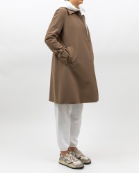 Harris Wharf London - Women's Caramel Scuba Coat A1360PJT 419 TOBACCO P25