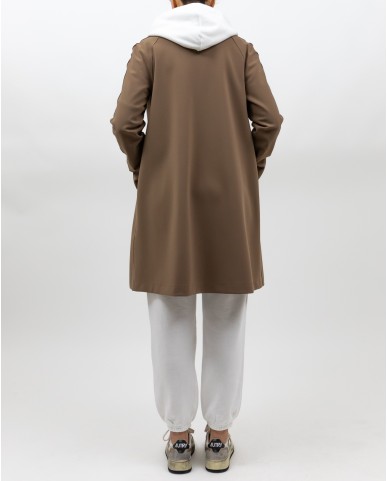 Harris Wharf London - Women's Caramel Scuba Coat A1360PJT 419 TOBACCO P25