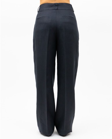 Peserico - Pantalone Ampio Blu Abisso Donna M04420 02606 762 P25