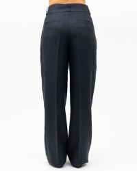 Peserico - Pantalone Ampio Blu Abisso Donna M04420 02606 762 P25