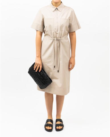 Peserico - Women's Beige Cappuccino Midi Dress S02116 01919 048 P25