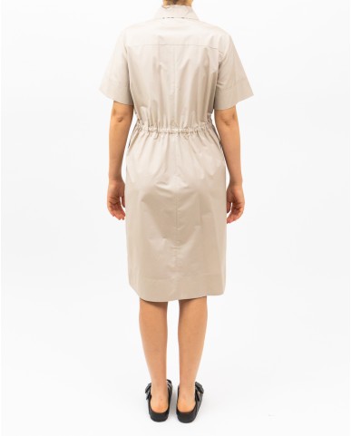 Peserico - Women's Beige Cappuccino Midi Dress S02116 01919 048 P25