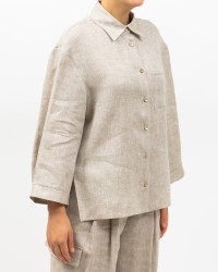 Peserico - Camicia Over Cappuccino Beige Donna S06121 02600 948 P25