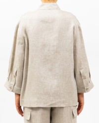 Peserico - Camicia Over Cappuccino Beige Donna S06121 02600 948 P25