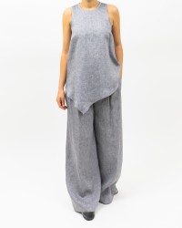 Peserico - Women's Dusty Blue Crew Neck Top S08020 02600 962 P25