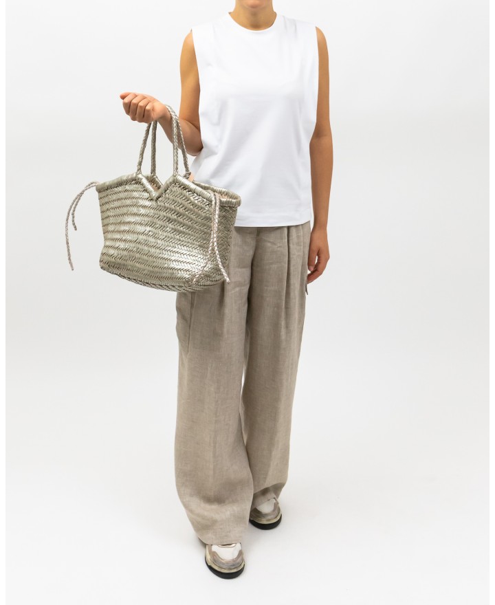 Peserico - Pantalone Palzzo Cargo Beige Donna Peserico - Pantalone Palzzo Cargo Beige Donna