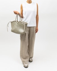 Peserico - Pantalone Palzzo Cargo Beige Donna Peserico - Pantalone Palzzo Cargo Beige Donna