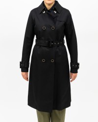 Herno - Women's Black Trench Raincoat IM000158D 13218 9300 P25