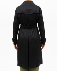 Herno - Women's Black Trench Raincoat IM000158D 13218 9300 P25