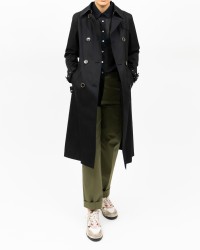 Herno - Women's Black Trench Raincoat IM000158D 13218 9300 P25