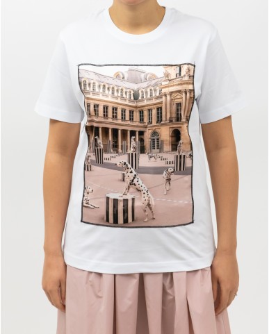 Bastille - T-shirt con Stampa Paris Dalmata Donna PARIS DALMATIAN WHIT P25