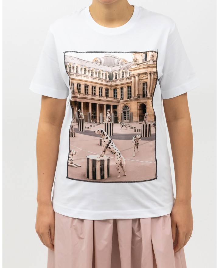 Bastille - T-shirt con Stampa Paris Dalmata Donna PARIS DALMATIAN WHIT P25