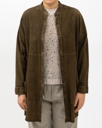 The Jackie - Brown Women's Leather Shirt Jacket MAGA BURS 704 JUNGLE P25