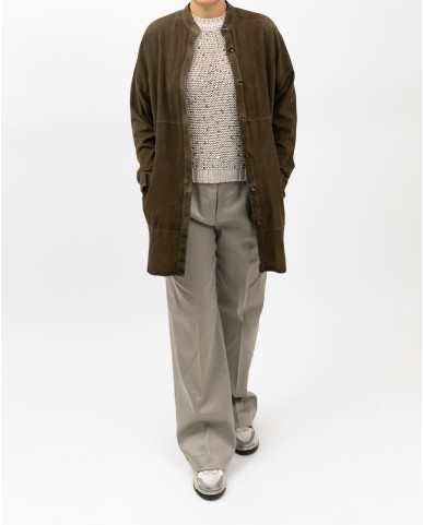 The Jackie - Brown Women's Leather Shirt Jacket MAGA BURS 704 JUNGLE P25