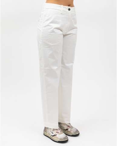Nine In The Morning - Pantalone Time Bianco Donna TME09 P01 MILK P25