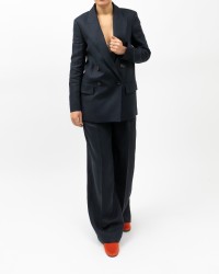 Peserico - Women's Blue Abyss Double-breasted Jacket M01438 02606 762 P25