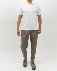 Herno - Polo Maniche Corte Bianca Uomo JPL00115U 52005 1000 P25