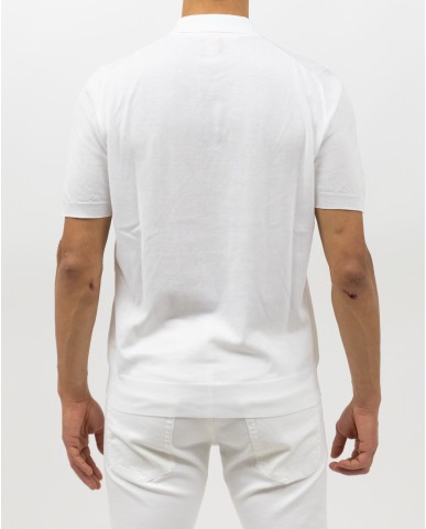 Hindustrie - Polo Maniche Corte Cotone Bianca Uomo HMA002 S07 0011 P25