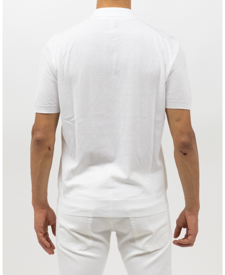 Hindustrie - Polo Maniche Corte Cotone Bianca Uomo HMA002 S07 0011 P25