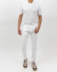 Hindustrie - Polo Maniche Corte Cotone Bianca Uomo HMA002 S07 0011 P25