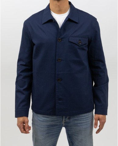 Hindustrie - Giacca Camicia Cotone Blu Uomo HCA001 S01 0005 P25