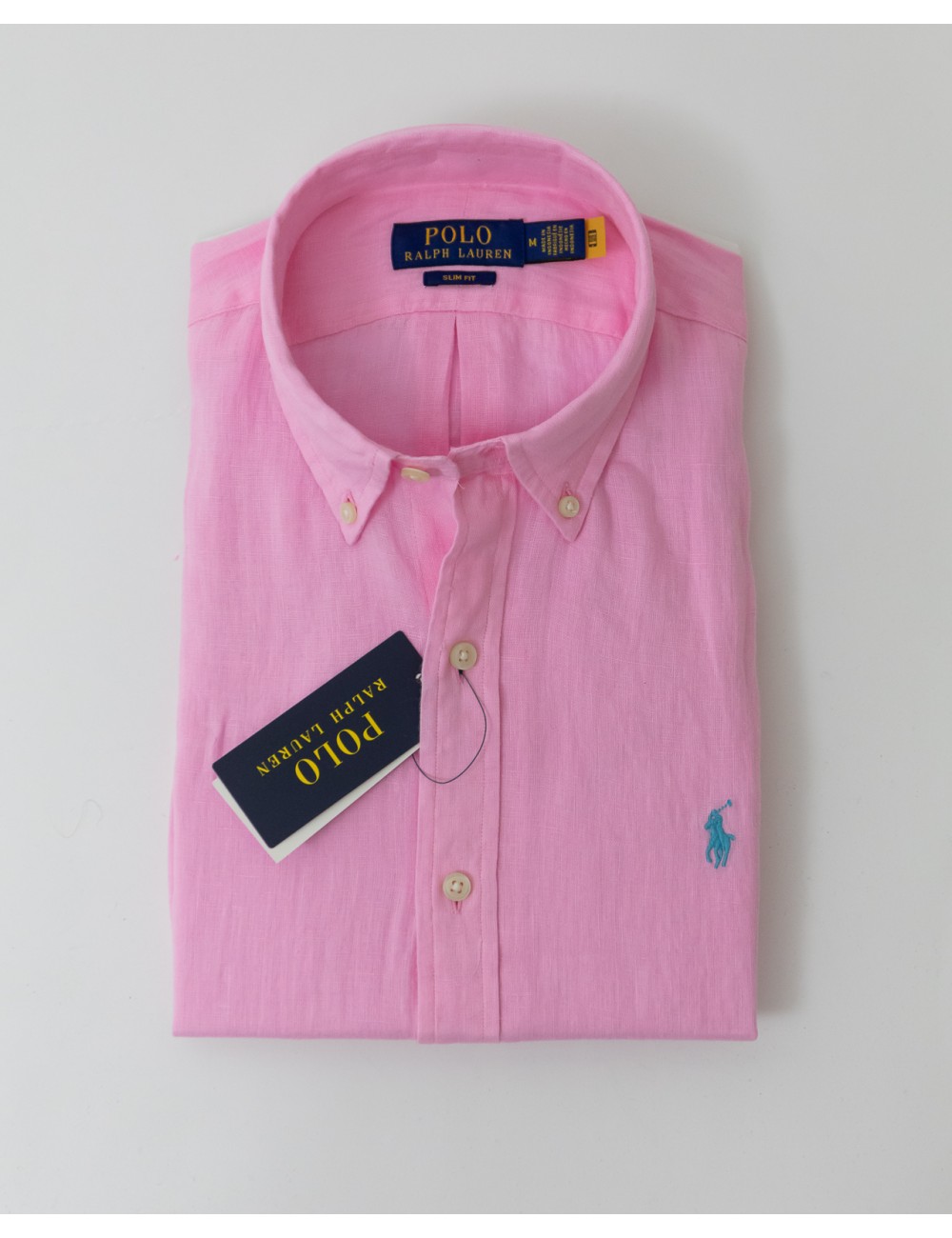 Polo Ralph Lauren - Camicia Lino Rosa Uomo 710968915002 P25